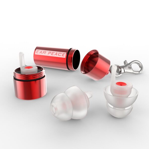 EarPeace HDPT Gehörschutz klein rot  (Case mit 3 Stk)-2