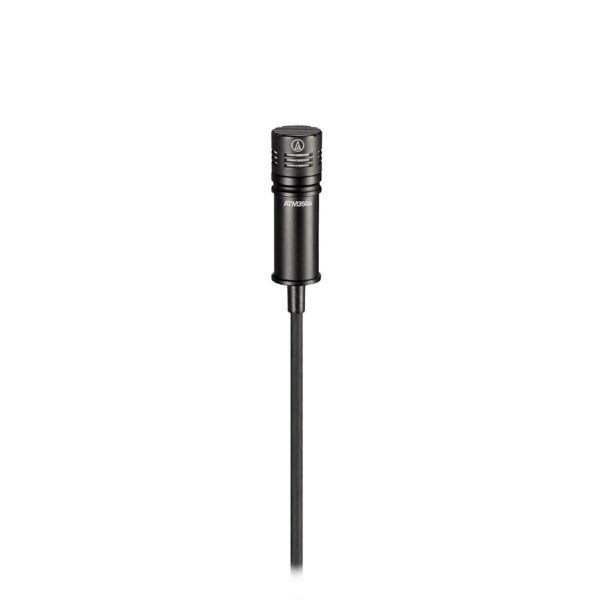 AUDIO-T ATM350W Kondensator Clip-Mikrofon mit Holzbläser-Halterung-4