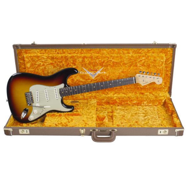 FENDER Vintage Custom 1959 Stratocaster NOS Chocolate 3 Color Sunburst-1