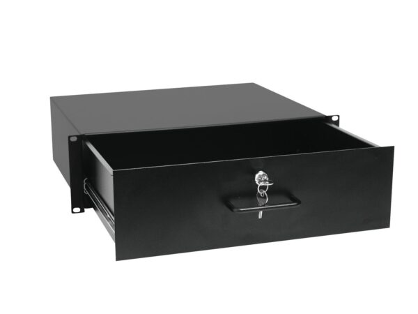 RACK-SCHUBLADE 3HE mit Schloß 87403-2
