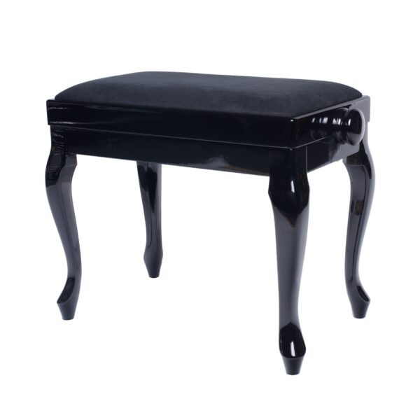 KLAVIERBANK DISC 107SM.4.041.89M Chippendale schwarz Lack Soft Velvet-1