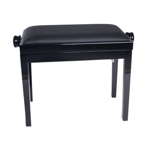 KLAVIERBANK DISC 105CapSS/2.041.12S gepolst.Bank Capiton Black High Gloss/Black Velvet-1