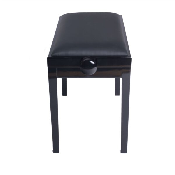 KLAVIERBANK DISC 105CapSS/2.041.12S gepolst.Bank Capiton Black High Gloss/Black Velvet-2
