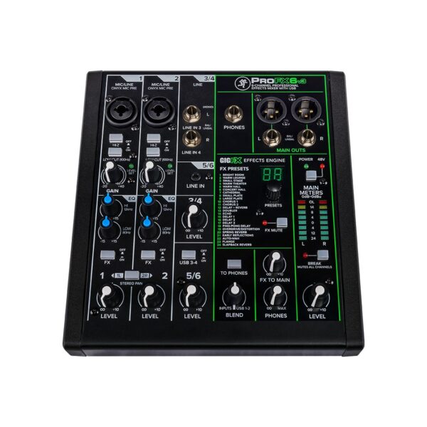 MACKIE ProFX-6v3.Mischpult 6-Kanal-2