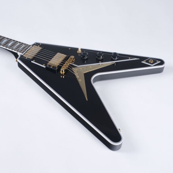 GIBSON Flying V Custom Shop Ebony-4
