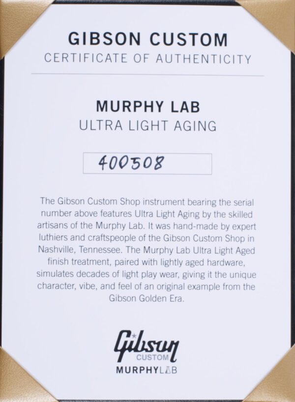 GIBSON 1968 Les Paul Custom Ebony Reissue Murphy Lab-9
