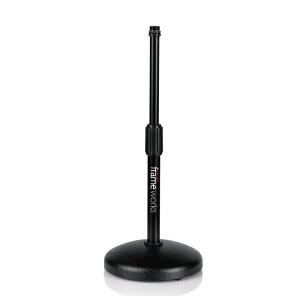 GATOR FRAMEWORKS MIC-0501 Round Base Desktop Mic Stand-1