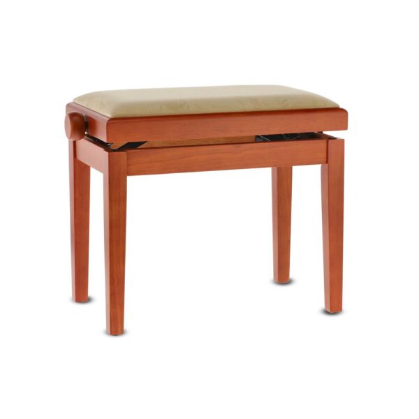KLAVIERBANK GEWA Kirsch matt Sitzbezug Beige-1