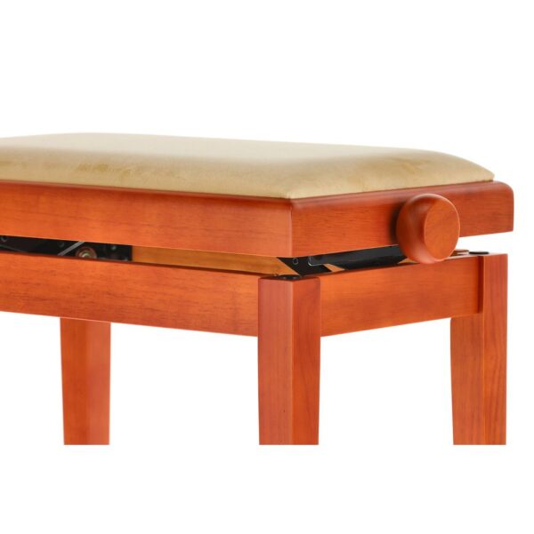 KLAVIERBANK GEWA Kirsch matt Sitzbezug Beige-2