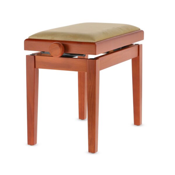 KLAVIERBANK GEWA Kirsch matt Sitzbezug Beige-3