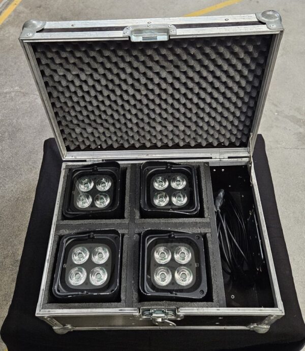 CHAUVET DJ Freedom Par 4x10W RGBA LED -Gebraucht aus Verleih- -Vier Stück im Case--2