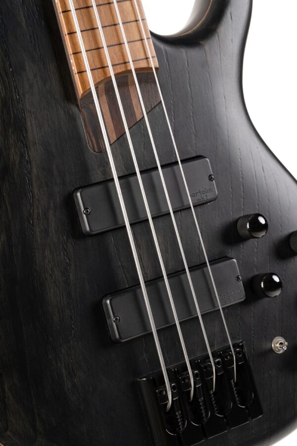 CORT B4 Element Open Pore Trans Black Fretless-2