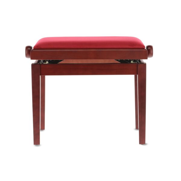KLAVIERBANK GEWA Mahagoni matt Sitz bordeaux-2
