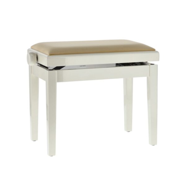KLAVIERBANK GEWA Elfenbein hochglanz Sitzbezug Beige-1