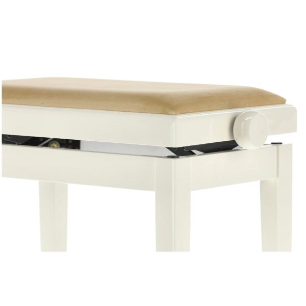 KLAVIERBANK GEWA Elfenbein hochglanz Sitzbezug Beige-4