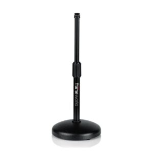 GATOR FRAMEWORKS MIC-0501 Round Base Desktop Mic Stand
