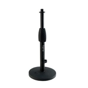 GATOR FRAMEWORKS MIC-0601 Round Base Desktop Mic Stand & Twist Clutch