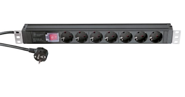 K&M 28674 Steckdosenleiste 8-fach/1HE/19"-1