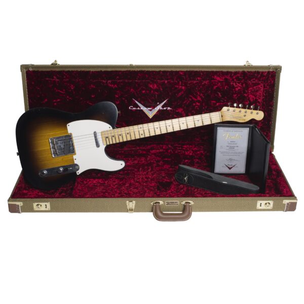 FENDER Custom Shop 1955 Telecaster Journeyman Relic Wide Fade 2 Color Sunburst-10