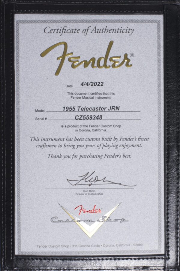 FENDER Custom Shop 1955 Telecaster Journeyman Relic Wide Fade 2 Color Sunburst-11