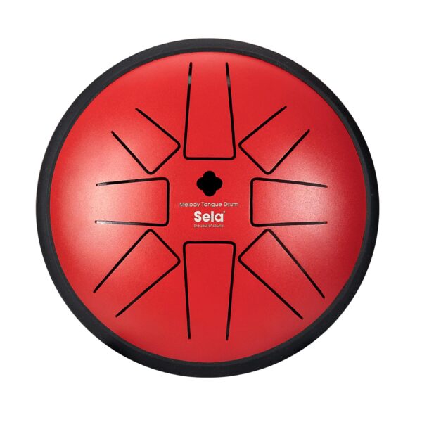 SELA Melody Tongue Drum 6“ F Minor Pentatonic Red-2