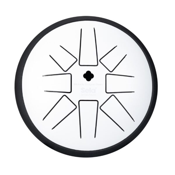 SELA Melody Tongue Drum 6“ G Minor Pentatonic White-2