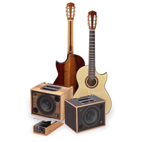 HANIKA Thermo-Riegelnuss Crossover / Rösner Tonabnehmer Set inkl. Da Capo 75 und Udo Rösner Pedal Preamp  -1