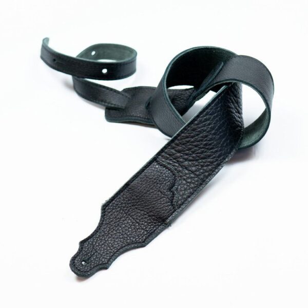 FRANKLIN 2.5” Black Glove Leather/Natural Stitching -1