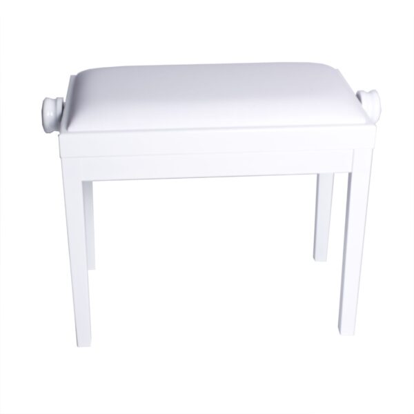 KLAVIERBANK DISC-Auflage5 Leder WH WEIß-1