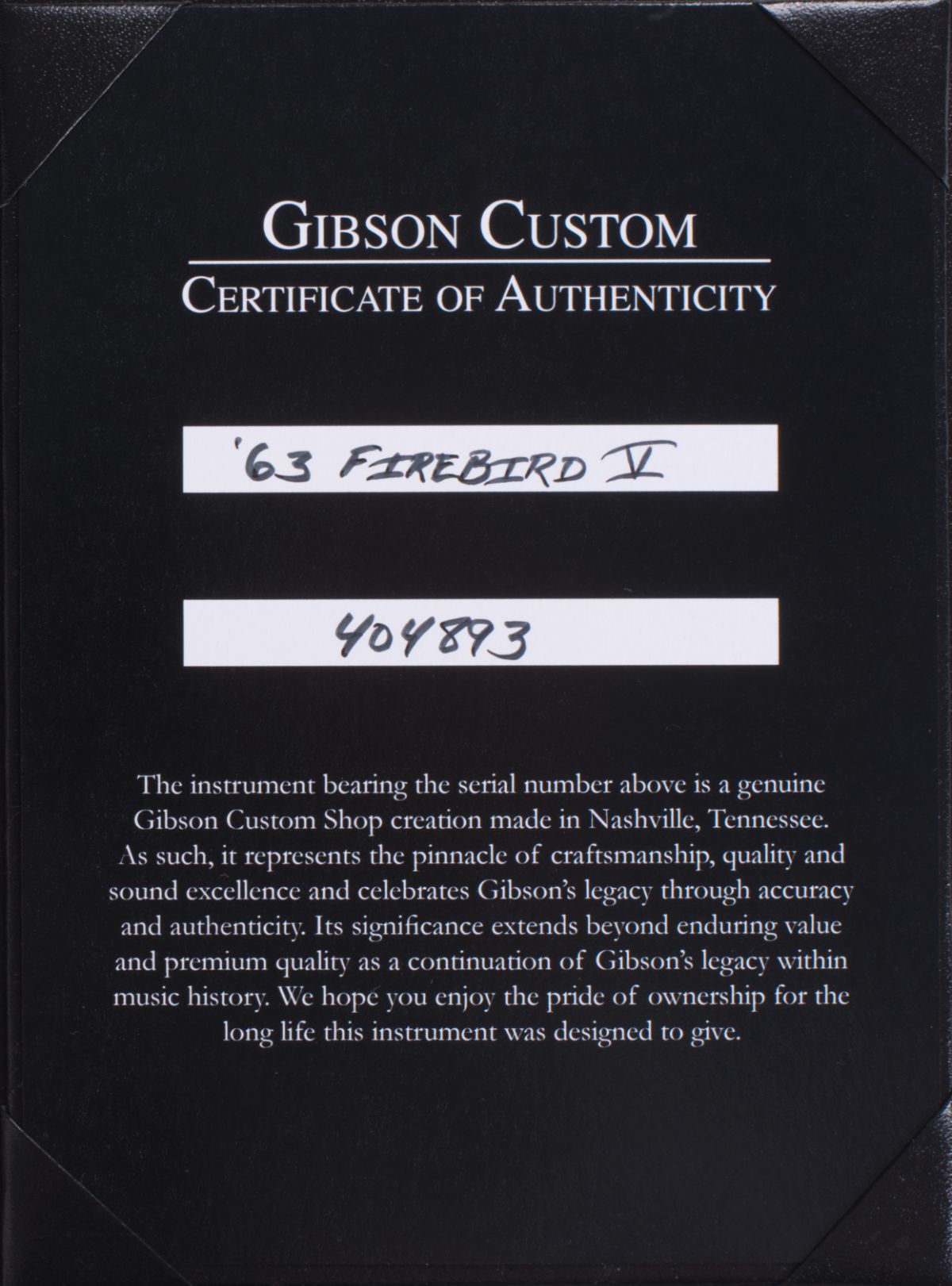 GIBSON 1963 Firebird V Maestro Vibrola VOS-10