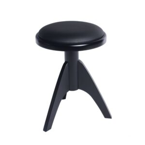 KLAVIERHOCKER DISCACCIATI 3-Bein Rund schwarz matt