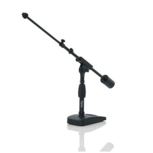 GATOR FRAMEWORKS MIC-0822 Telescoping Boom Mic Stand Desktop & Bass Drum