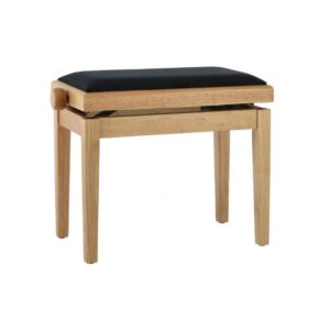 KLAVIERBANK GEWA Eiche matt Sitzbezug schwarz