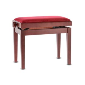 KLAVIERBANK GEWA Mahagoni matt Sitz bordeaux