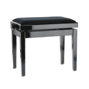 KLAVIERBANK GEWA Schwarz hochglanz Sitzbezug schwarz