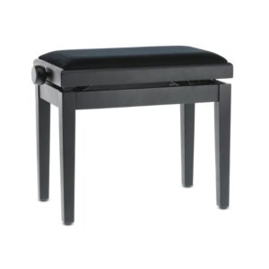 KLAVIERBANK GEWA Schwarz matt Sitzbezug schwarz