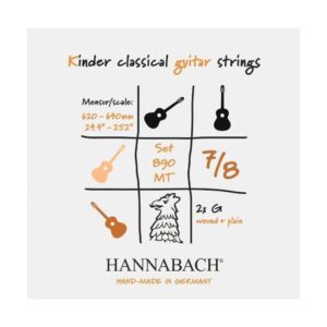 HANNABACH 890 7/8 MT Gitarre Satz Medium G-Blank <BR>