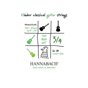 HANNABACH 890 3/4 MT Gitarre Satz Medium 2 G Saiten <BR> <BR>