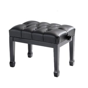 KLAVIERBANK DISCACCIATI 105CapSS/2.041.12S gepolst.Bank Capiton Black High Gloss/Black Velvet