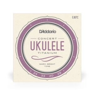 D ADDARIO EJ87C Titanium Concert Ukulele