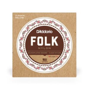 D ADDARIO EJ32C Folk Nylon/Ball End