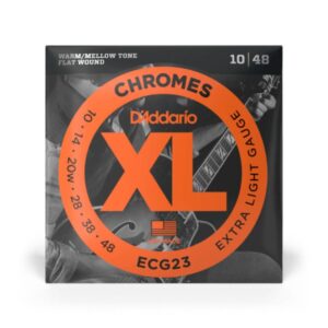 D ADDARIO ECG23 10-48 Chromes Flat Wound Extra Light