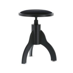 KLAVIERBANK GEWA Pianostuhl 3-Bein/rund Deluxe Schwarz