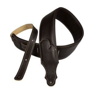 FRANKLIN 2.5" Padded Chocolate Leather/Natural Stitch <BR> <BR> <BR>