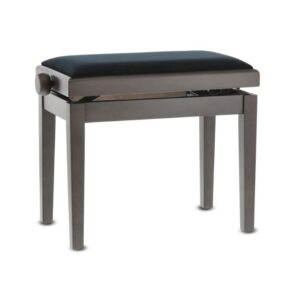 KLAVIERBANK GEWA Nussbaum Dunkel matt 2 Sitz schwarz