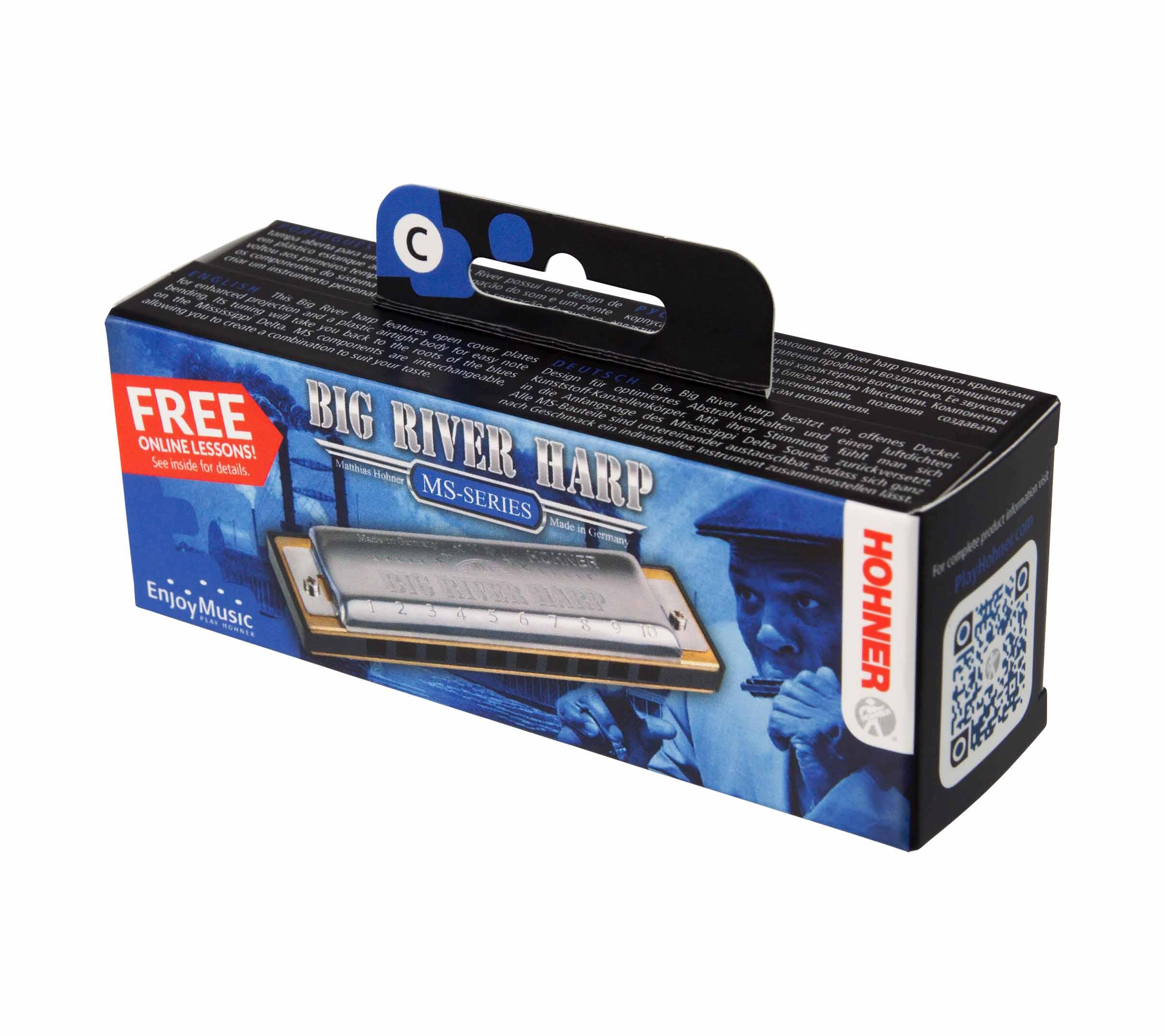 HOHNER BIG RIVER HARP in D-3