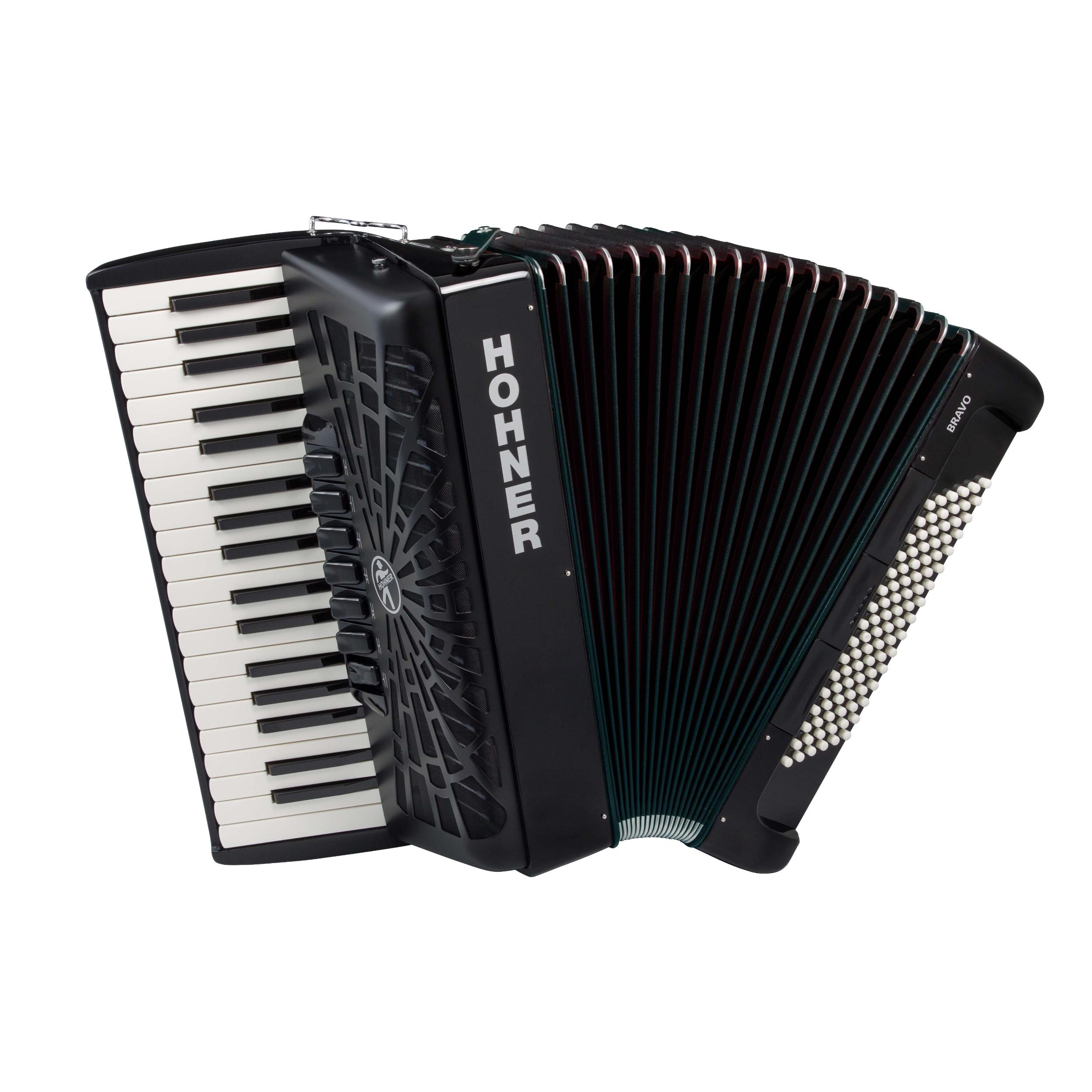 HOHNER BRAVO III 96 schwarz silent key-1