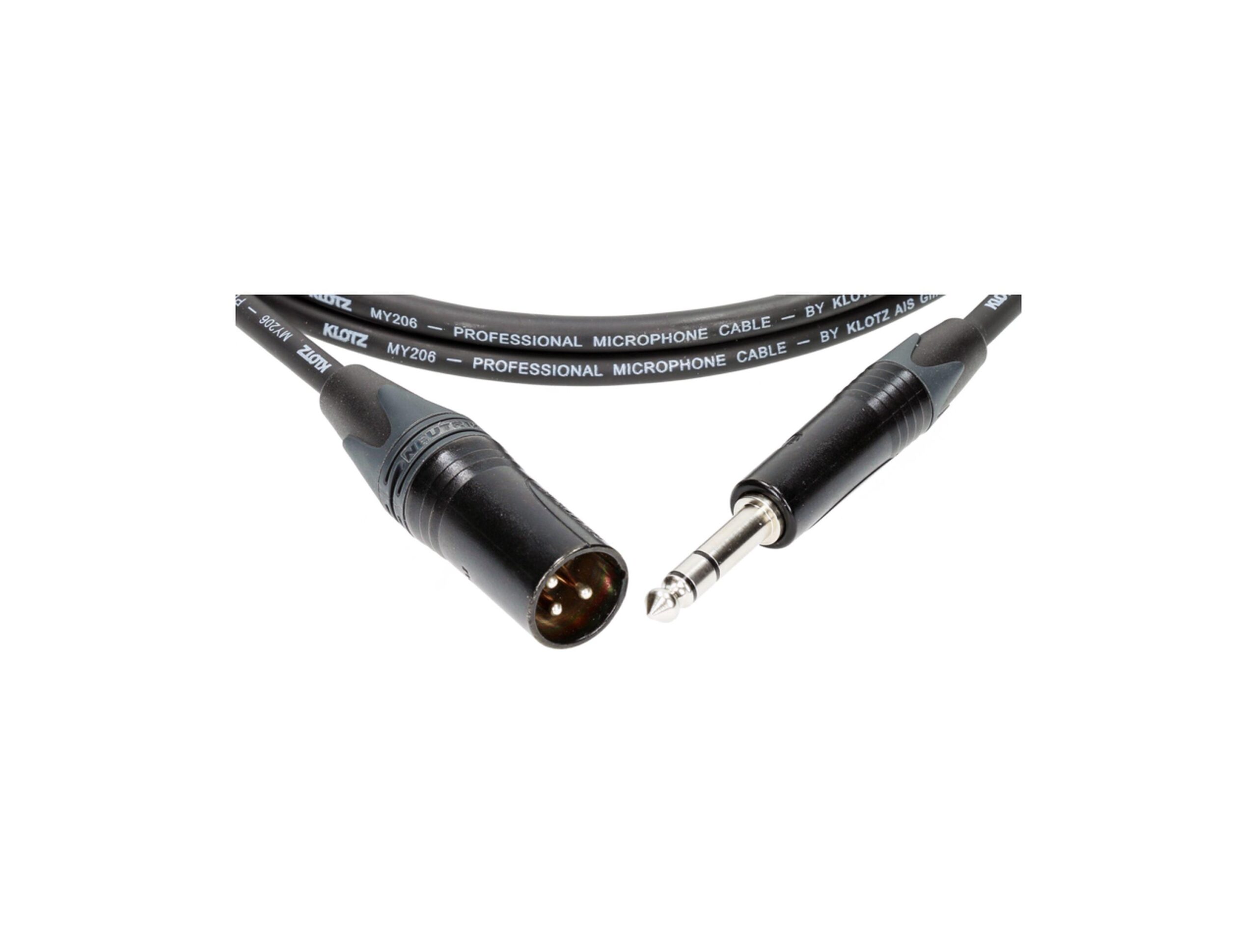 KLOTZ M1MS1B0100 XLRm>StKli symm.Mikrokabel 1m Neutrik-2