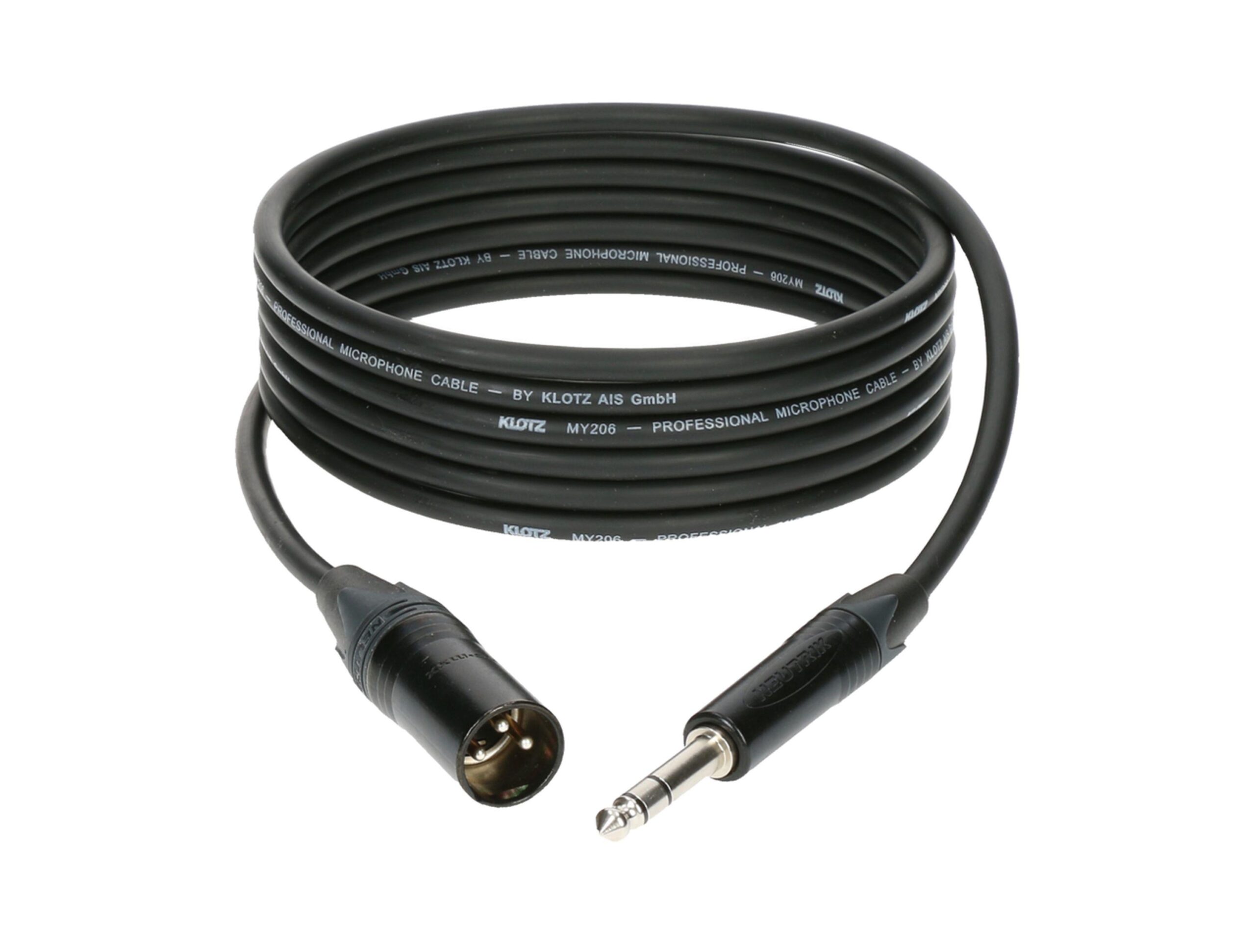 KLOTZ M1MS1B0500 XLRm>StKli symm.Mikrokabel 5m Neutrik-1