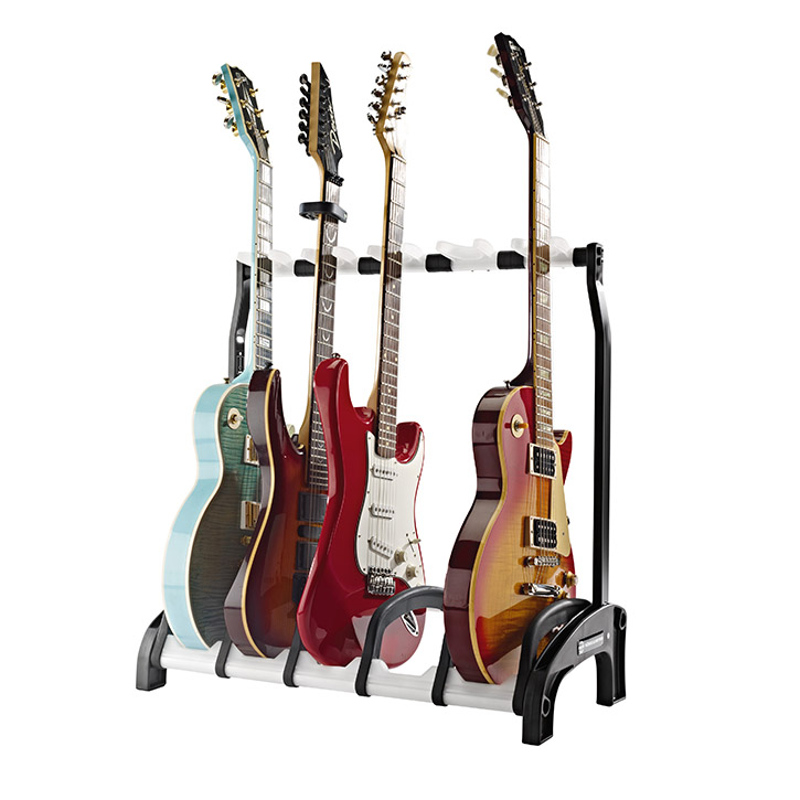 K&M 17525 GUARDIAN 5 Gitarrenstativ translucent-3